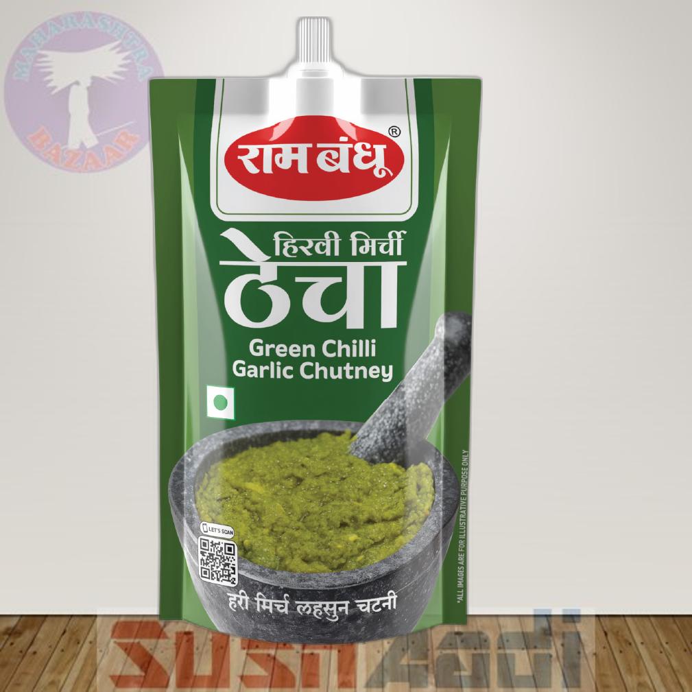 rb Green Chilli Garlic Thecha 100g